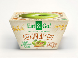 Десерт яблочный с овсяными хлопьями и корицей "Eat&Go", 150 г