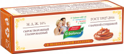 Сырок глазир. с вар. сгущенным молоком "G-balance" 16%, 40 г