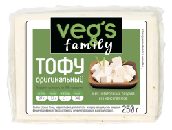 Тофу оригинальный "VEG`S Family", 0,25 кг