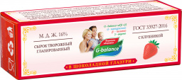 Сырок глазир. с клубникой "G-balance" 16%, 40 г
