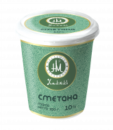 Сметана "ХАЛАЛМИЛК" 10%, 0,35 кг