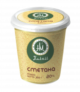 Сметана "ХАЛАЛМИЛК" 20%, 0,35 кг